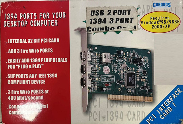 CONTROLLER-PCI-FIREWIRE-USB5 CONTROLLER PCI FIREWIRE + USB
