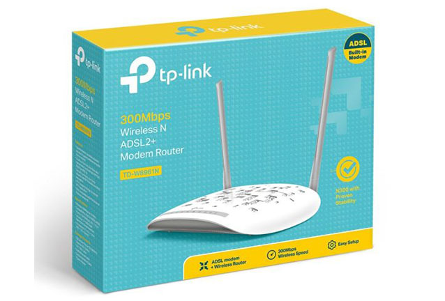 modem-router-adsl MODEM ROUTER TP-LINK Wi-Fi Modem Router TD-W8961N, ADSL2+ AnnexA, 300Mbps, Ver. 3.0